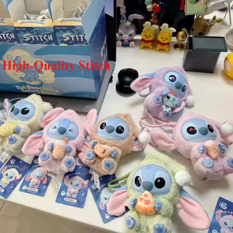 ﻿ Blind Box Kawaii Stitch No Matter How Tired You Still Need Take Bite Niedliche Puppenkollektion Hochwertige Version Überraschungsgeschenke