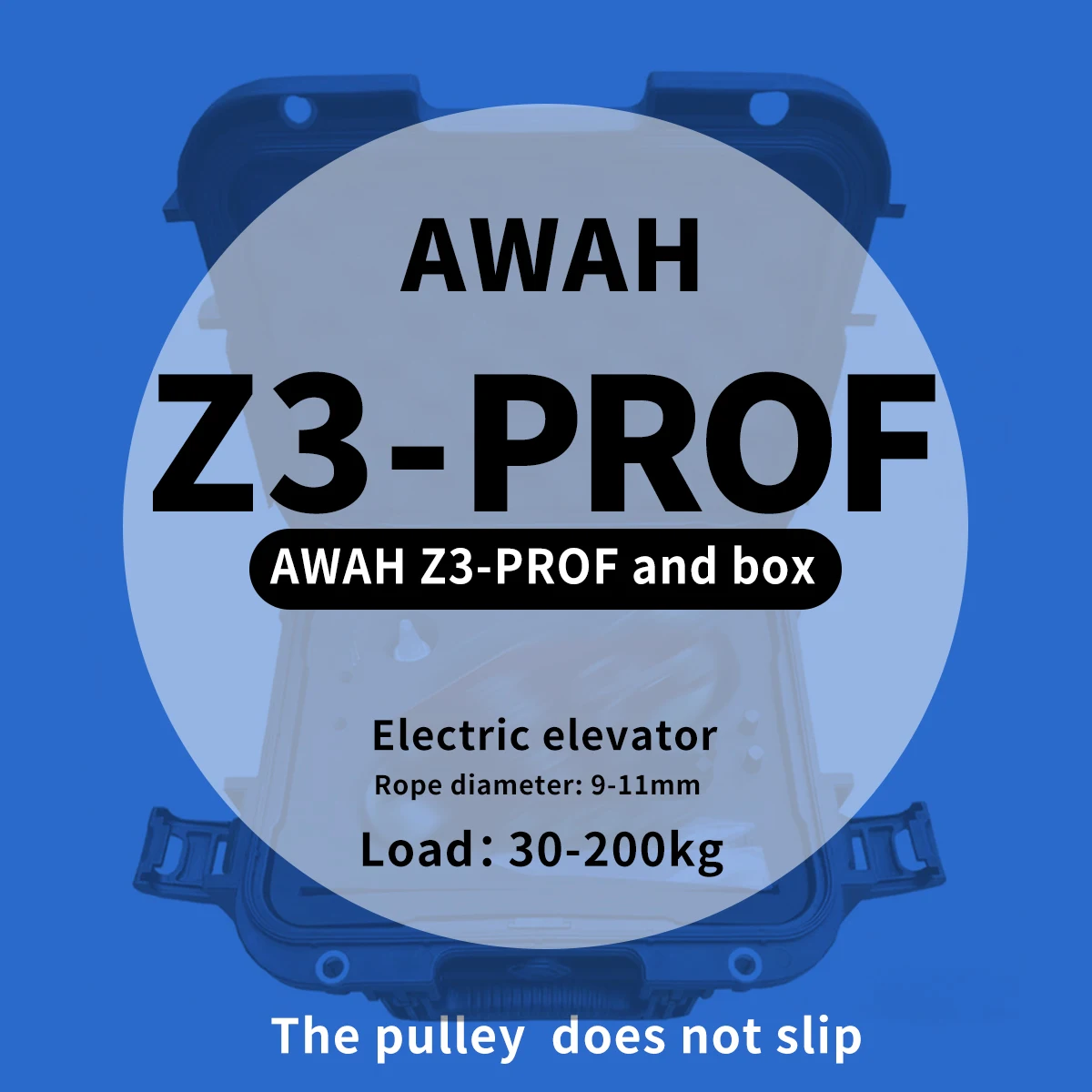Awah Z3 prof red ascent descent device lift descender joint load 30kg-200kg for 9-11mm rope