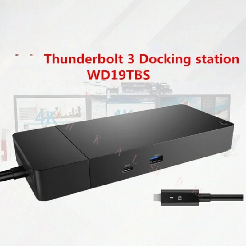N   NEW FOR DELL External Thunderbolt 3 USB Type-C Dock Docking Station Adapter WD19TBS