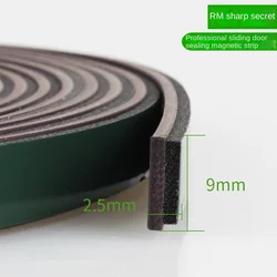 5 M Self-adhesive Magnetic Door Window Seals Dustproof Soundproof Sponge Tape Seal Wardrobe Door Mosquito Net Magnetic Stripe