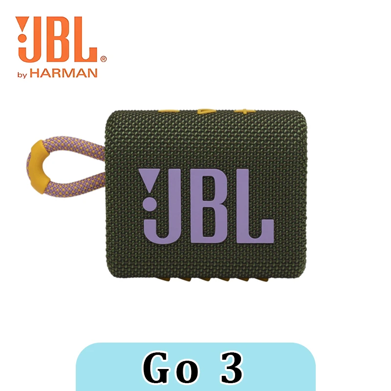 JBL GO3 Green Portable Bass Speaker Wireless Bluetooth Outdoor Cycling Sports Camping Waterproof Sound System