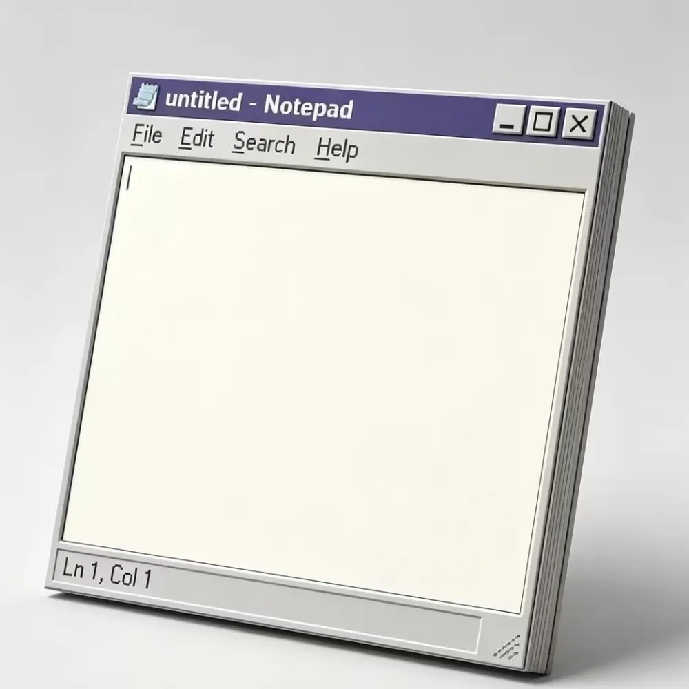 2PCS Self-Adhesive Retro Computer Style Sticky Notes Windows Style Unique Portable Notepad Creative Reminder Notes Home Use
