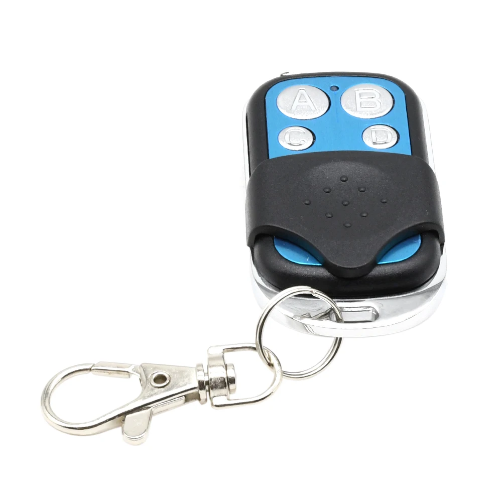 4-channel Wireless RF Remote Control 433MHz Electric Gate Garage Remote Control Key Fob Controller 12V 27A without battery
