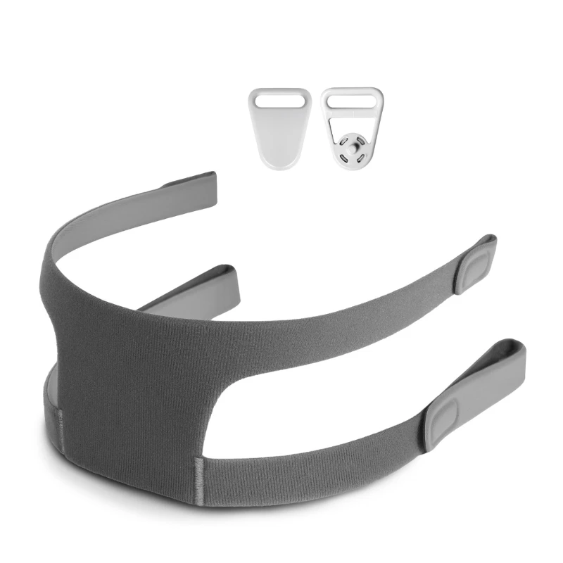 Routine Mask Maintenance Headgear with Clip CPAP Nasal Pillow Mask Full Face Mask, Soft Fabric Contact Area