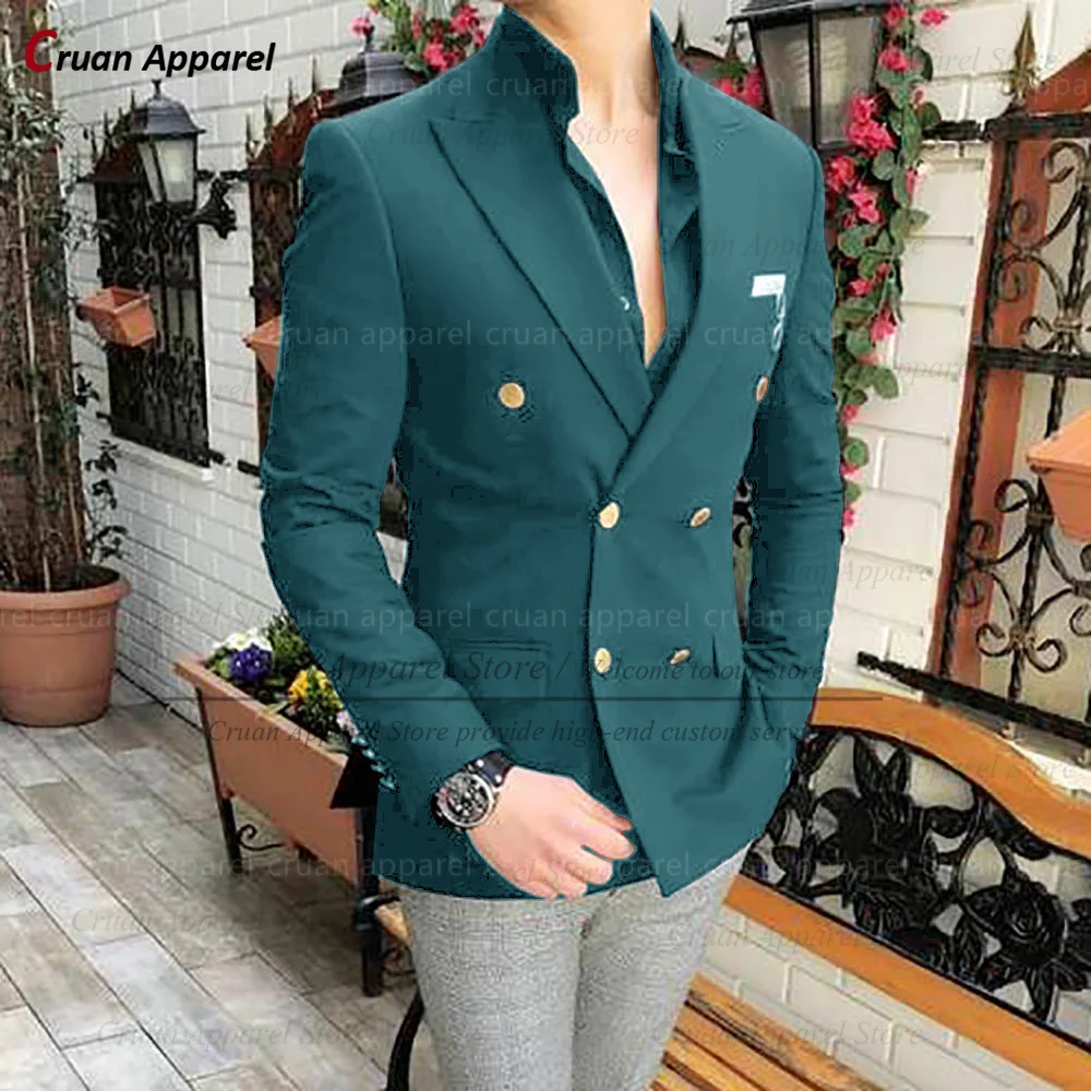 (One Blazer)Formal Black Party Business Men Blazers Slim fit Wedding Groomsman Groom Suit Jacket Casual Fashion Coat Tuxedo Tops