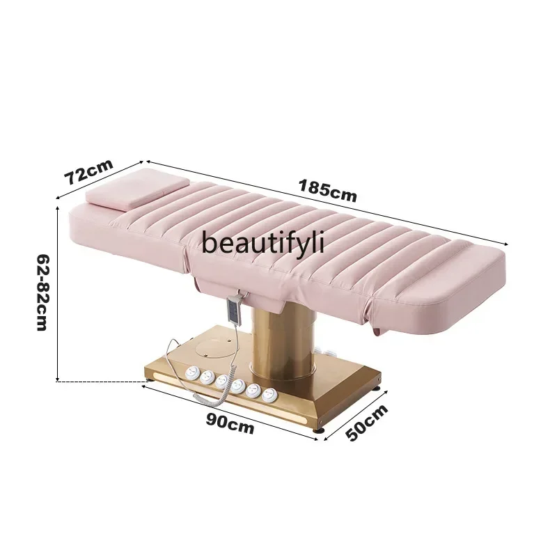 Cama eléctrica de belleza para pestañas, sofá de masaje para salón de belleza, cama Facial de belleza médica