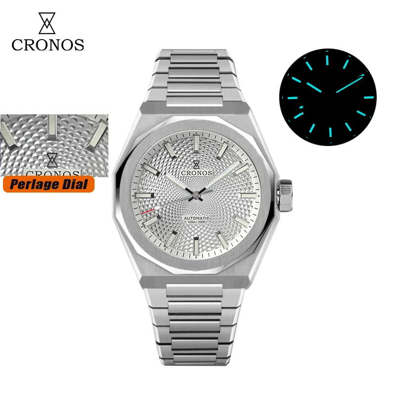 Cronos New Rhombus Perlage 39mm Dial PT5004 Miyota 90S5 See