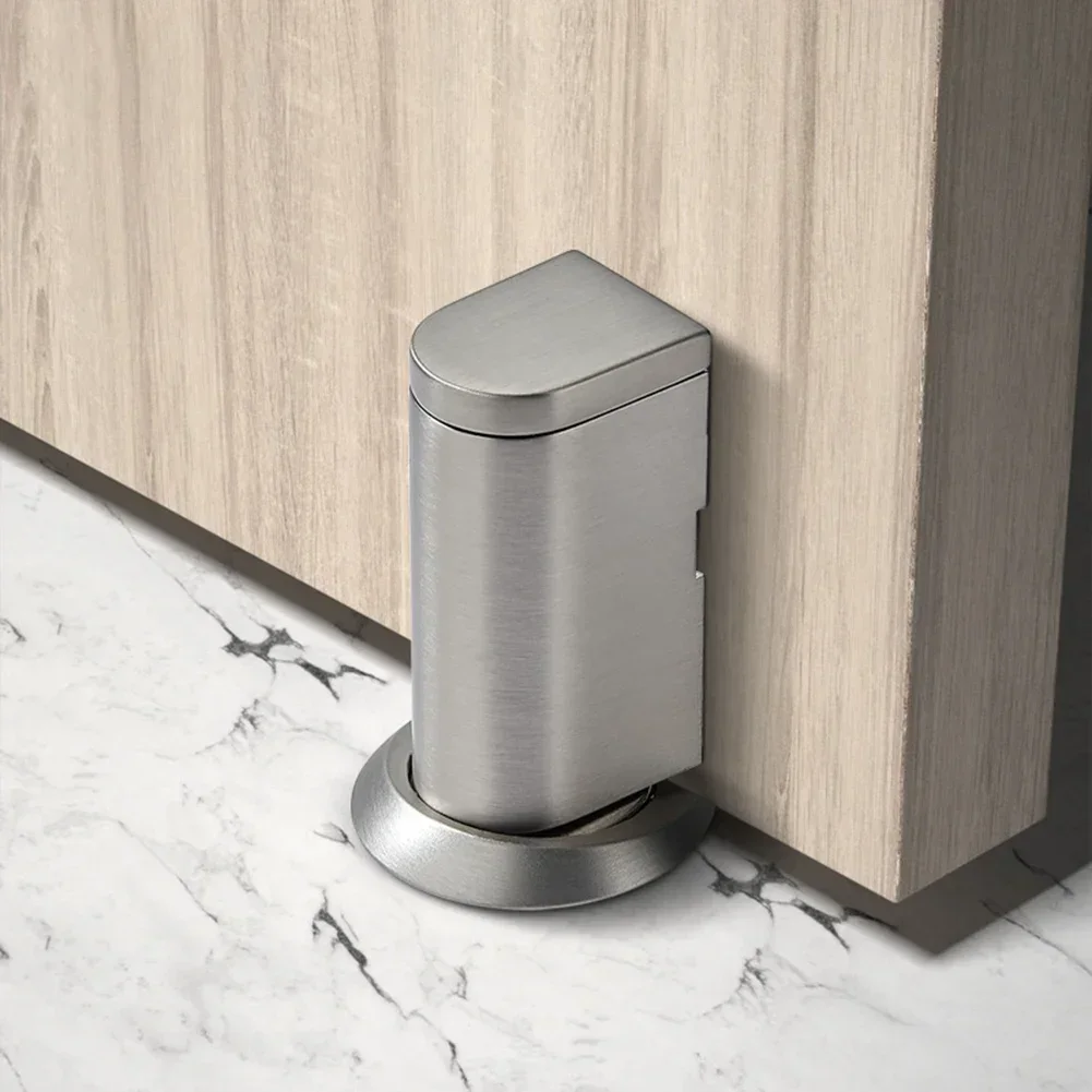 Magnetic Door Stopper Anti-Collision Door Stop Door Touch Holder Zinc Alloy Magnetic Suction Windproof Door Stopper Hardware