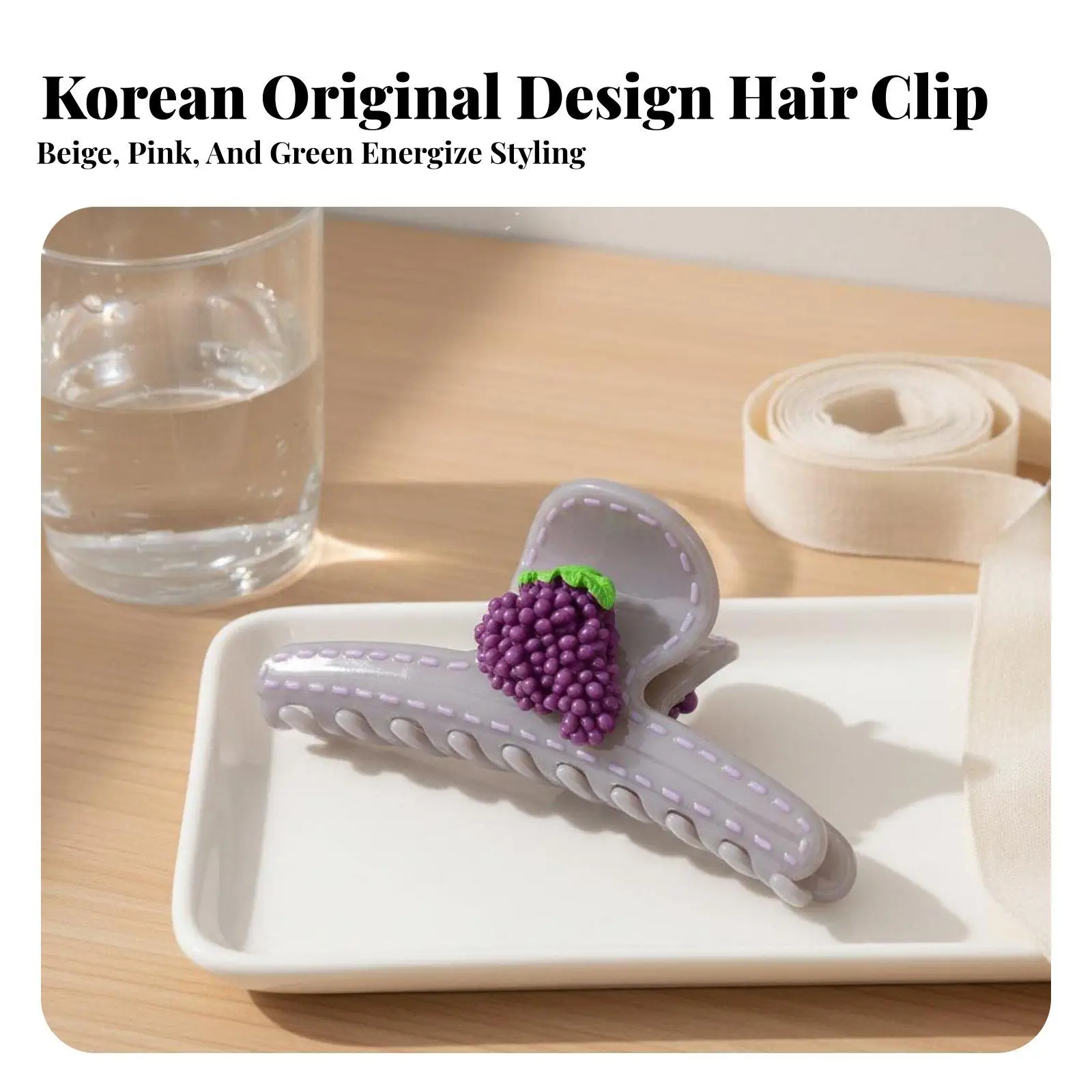Korean Design Jaw Hair Grip Premium Feel Large Hair Grip Korean Design Hair