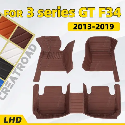 Custom Car floor mats for BMW 3 series GT F34 320i 328i 335i 2013 2014 2015 2016 2017 2018 2019 auto foot Pads automobile