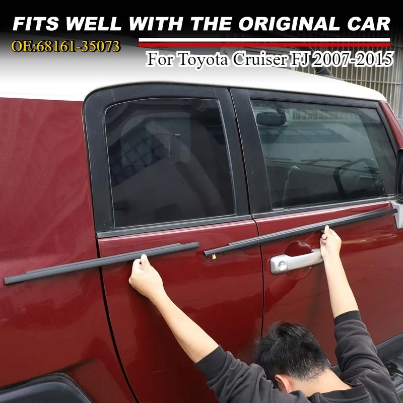

OE:68161-35073 Car Accessories For Toyota Cruiser FJ 2007-2015 Window Seal Rubber Strip Waterproof Noise Reduction Seal Strip