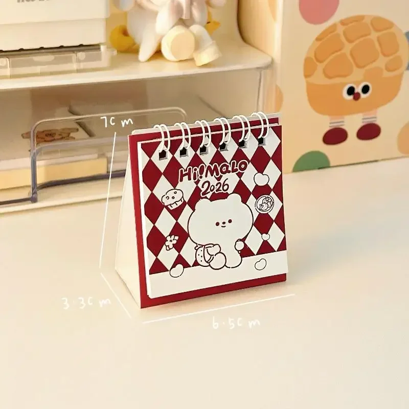 2026 Year Cartoon Capibara Desktop Mini Desk Calendar Planner Desktop Decoration Office Stationery
