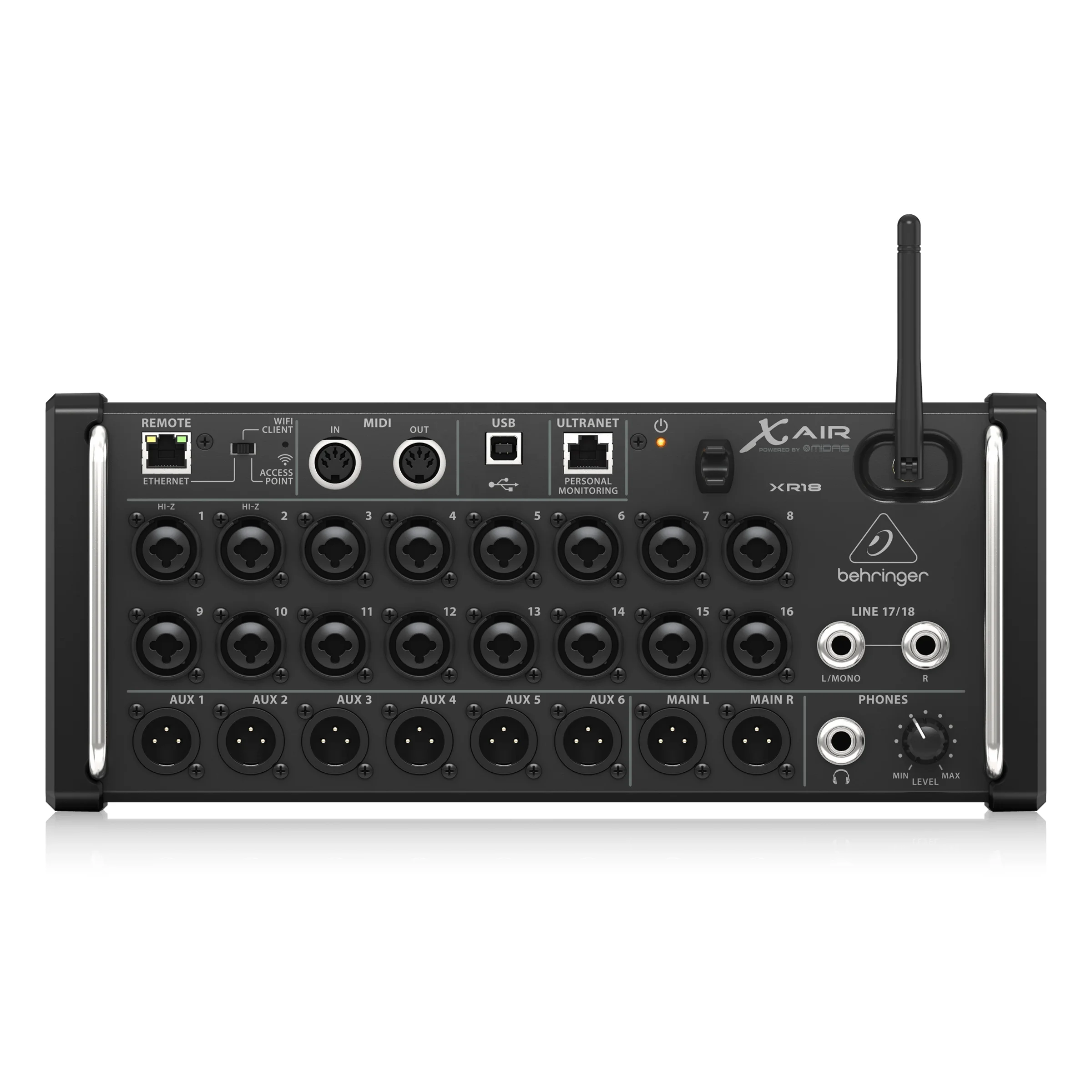XR18 18Channel Tablet Controlled Digital Mixer 16 Gain Programmable Midas Preamps Multichannel USB Interface
