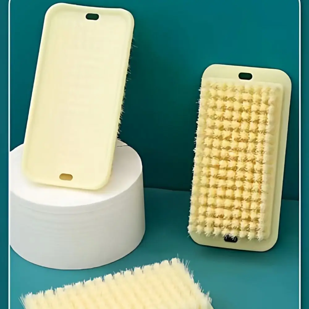 1pcs Soft Bristle Hand Wash Brush Multi-Purpose Non-Damaging Laundry Brush Scrub Design Cleaning Scrub Brush For Home Cleaning