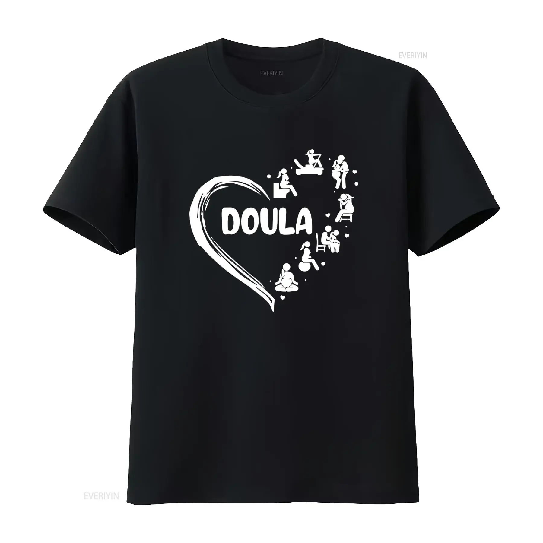 Doula T Shirt Thank You For Supporting Midwife Labor And Delivery Birth Prenatal Heart Pattern Design vintage Washed Stretched