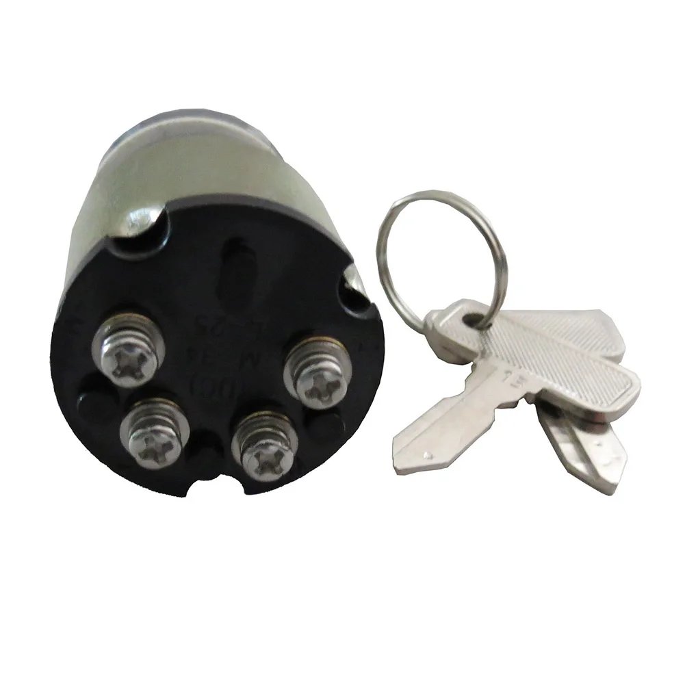 Ignition Key Switch and Two Backup Keys for Club Car For DS Gas Golf Cart Models (1983 5 1995) Easy Install Design