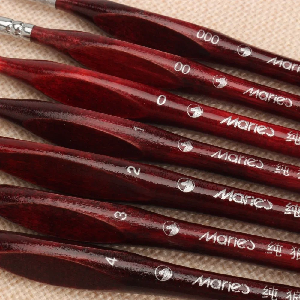 7 sztuk/zestaw zestaw pędzli profesjonalny włosy sobolowe artystyczne malowanie paznokci pędzle do rysowania artystyczny pędzel do malowania długopis