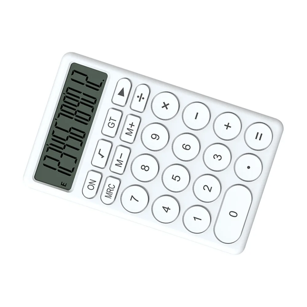 Large Screen Cartoon Calculator Portable Lightweight Pocket Calculator Compact Size Ergonomic Shape Handheld Calculator