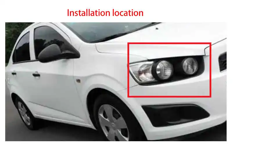 Linke und rechte Stoßstangen-Scheinwerfer-Montagehalterung passend für Chevrolet Sonic 2012-2016 95976851 95976852 GM2509111 GM2508111 – Detail 3