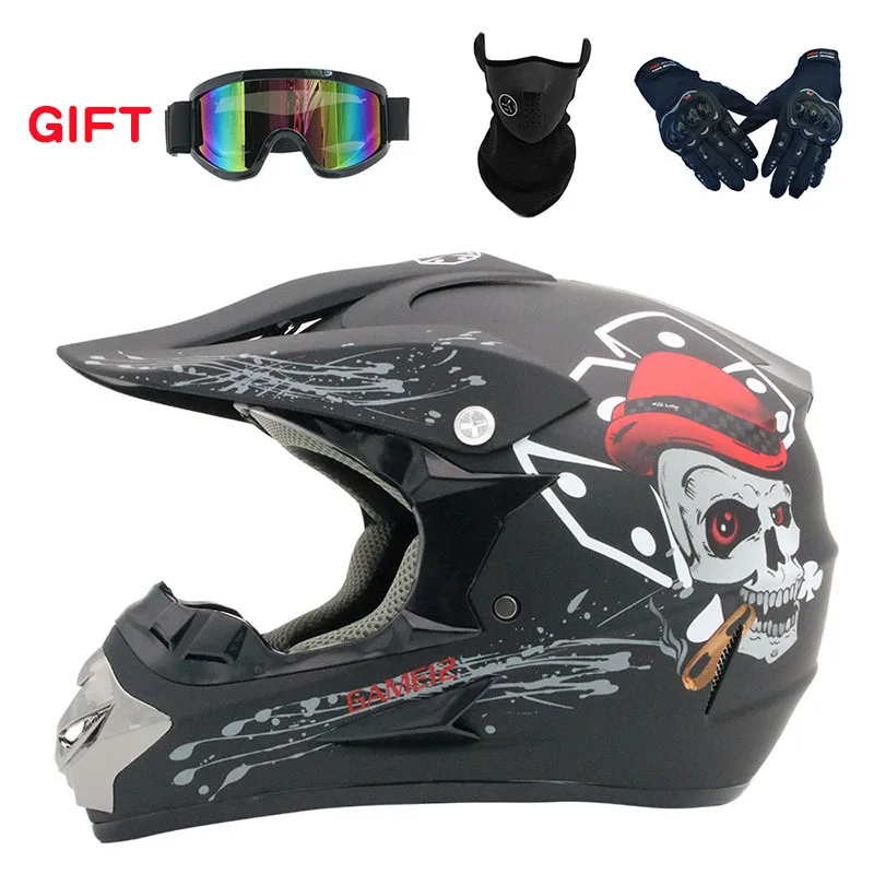 

Motorcycle Helmet Safety Off-road Helmet All-season Men's and Women's capacete motocross casco Send 3 Pieces Gift