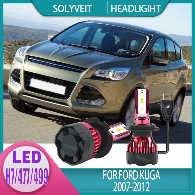 

4pcs IP67 H7 477 499 High Bright White Xenon High/Low Beam Bulbs Replace LED Kit For Ford Kuga 2007 2008 2009 2010 2011 2012
