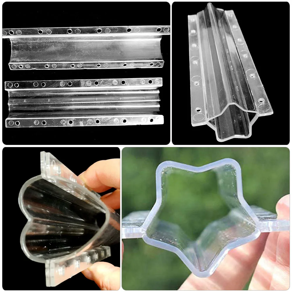 

2pcs Fruit Shaping Mold Vegetable Growing Tools Cucumber Mould Growth Hollow Plastic Star Heart Gardening Accessories