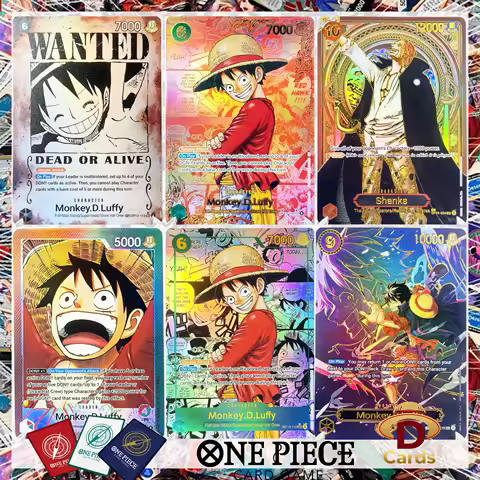 English OP13 One Piece Carrying on His Will Card Curated Deck Set Luffy Shanks Sabo HoloFoil Anime Collectibles Replica Cards