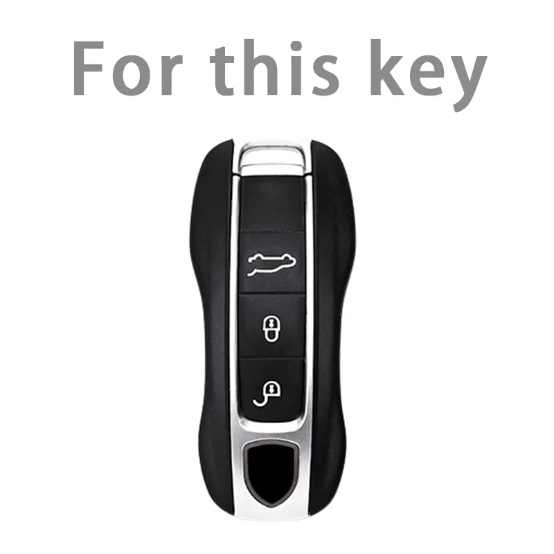 Für Porsche Panamera Cayenne 971 911 9YA Macan Boxste Carbon Fiber TPU Auto Schlüssel Fall Abdeckung Shell Auto Protector Zubehör