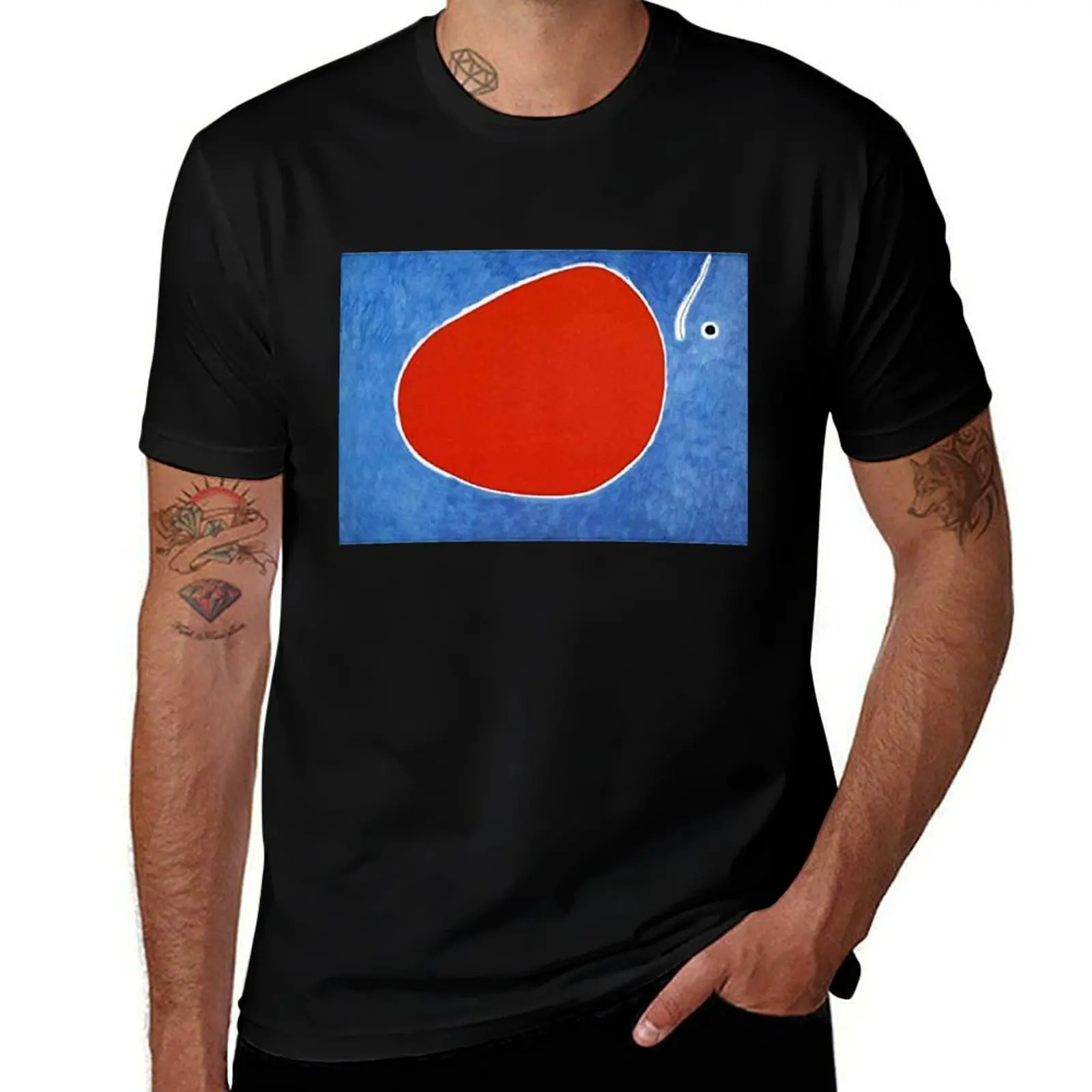 

Joan Miro Flight of the Dragonfly in Front of the Sun T-Shirt t shirt custom print t shirts for man cotton soft T-Shirt