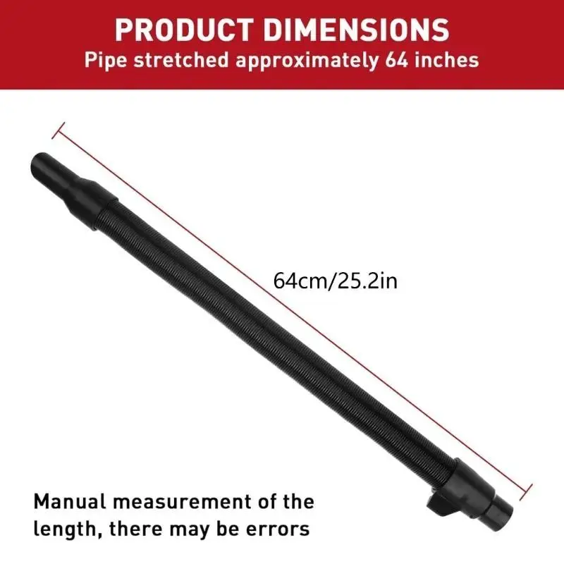 652F Replacement Vacuum Hose for 18V 28V Wet Dry Vacuums 14-37-0105 14-37-0016