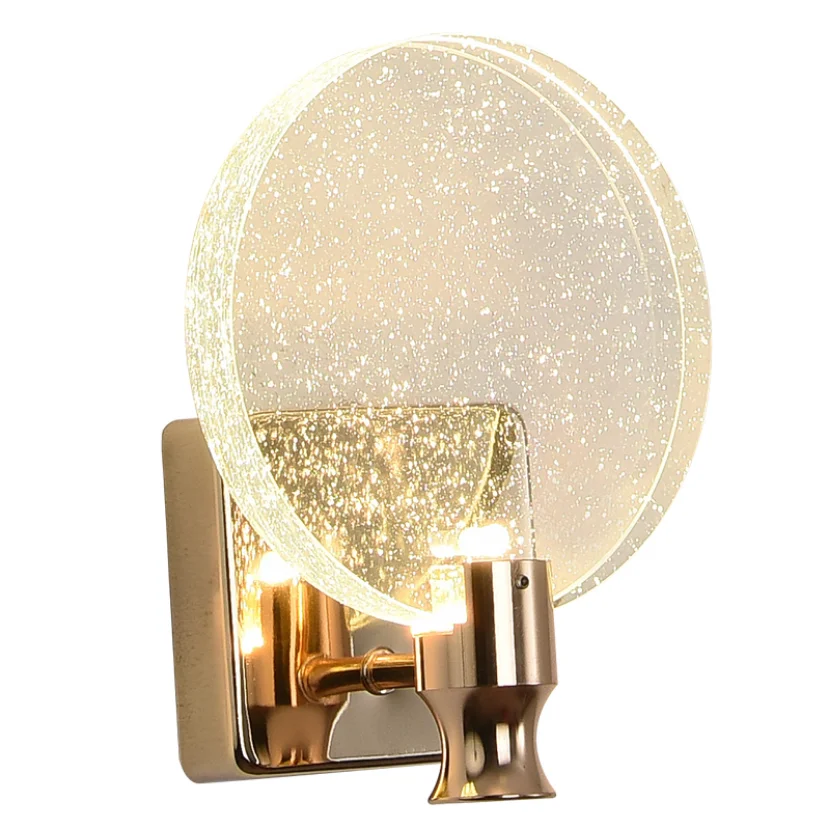 Imagem -04 - Led Crystal Sconce para Decoração de Fundo Lâmpadas de Parede para Quarto Cabeceira Sala de Estar Corredor Luminárias Interruptor de Puxar Plug-in