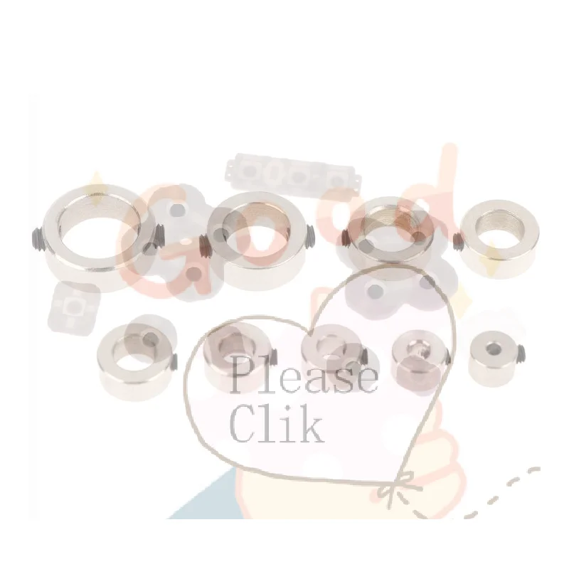 【HG】10Pcs Lead Screw 304 Stainless Lock Collar Block Ring Axis Sleeve Bore 2/3/4/5/6/7/8/10/12mm For DIY 3D Printer CNC Router