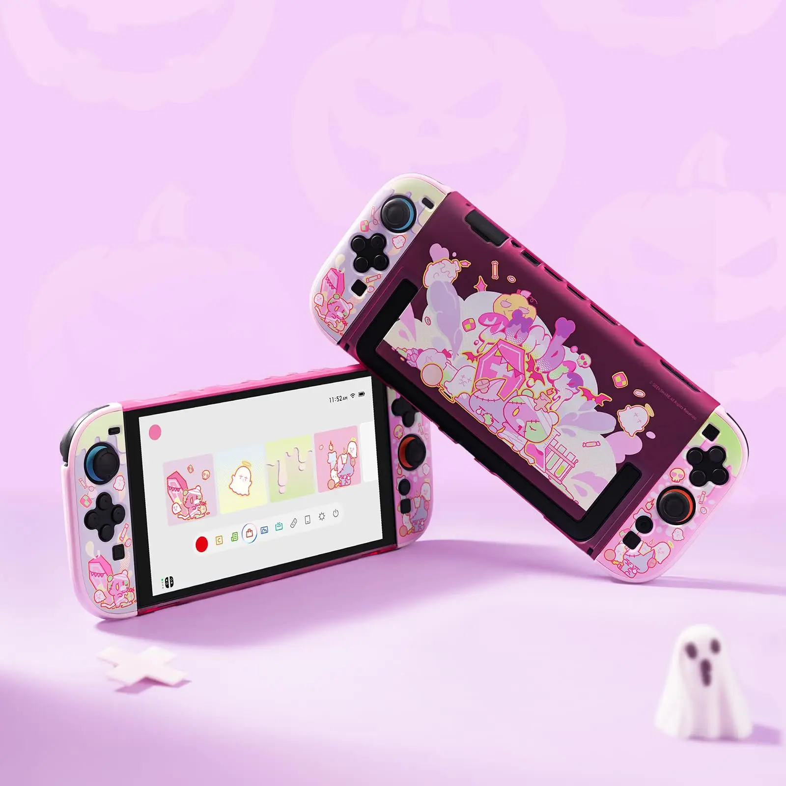 GeekShare Slim Schutzhülle Kompatibel mit Switch 2 (2025), Hartschale für Switch 2 Spielkonsole - Patch Moe Doll