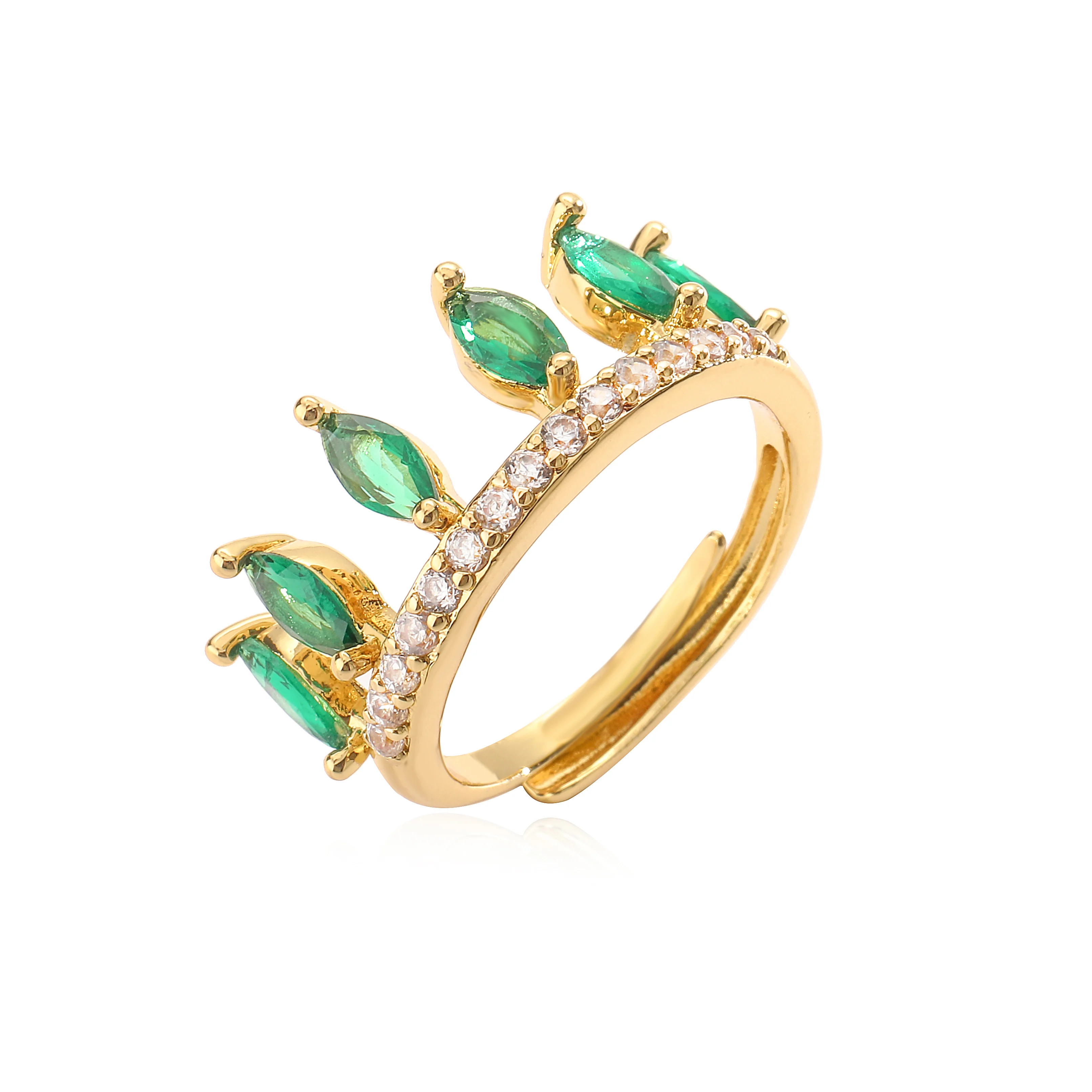 خواتم زركون مرصعة بالكامل للسيدات ، لون ذهبي ، مجوهرات حفلات بسيطة ، إكسسوارات يومية عصرية