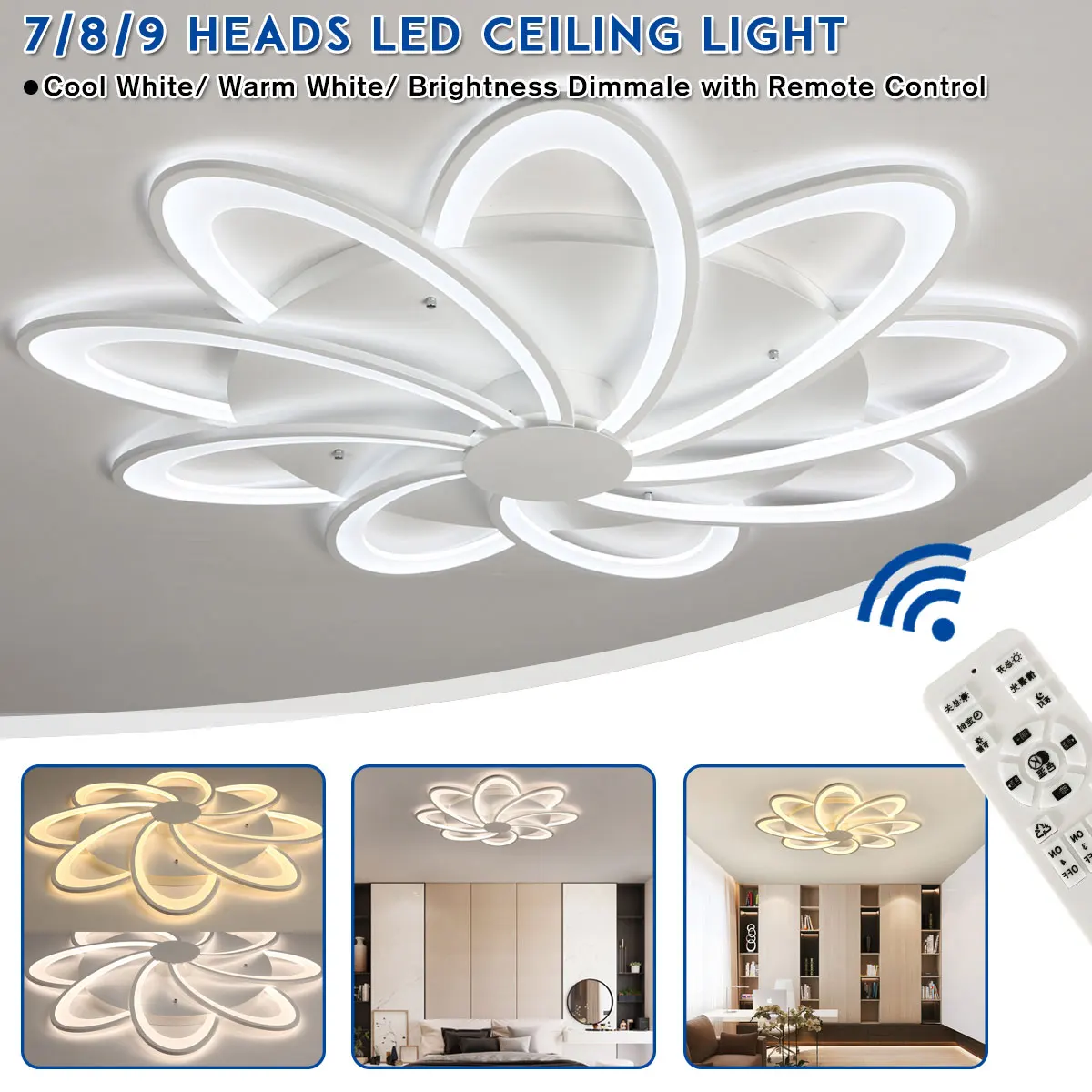 

NEW Modern Chandelier Led Chandelier for Living Room Bedroom Led Chandelier with Remote Control Function Chandelier Lamp