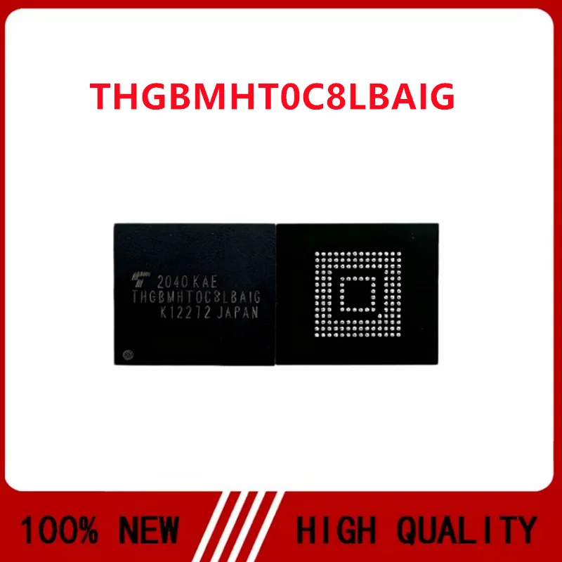 THGBMHT0C8LBAIG THGBMHTOC8LBAIG eMMC BGA153 NAND Flash IC 128GB Memory Store Chip 5.1 Version Soldered Ball