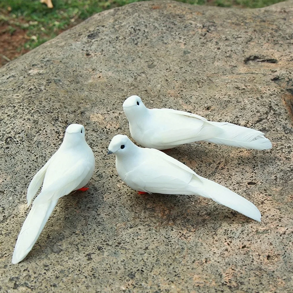 Garden Statue Set Foam Feather Bird Long Lasting Material Wholesale Bulk Pack Seamless Decor Integration For Garden Landscape