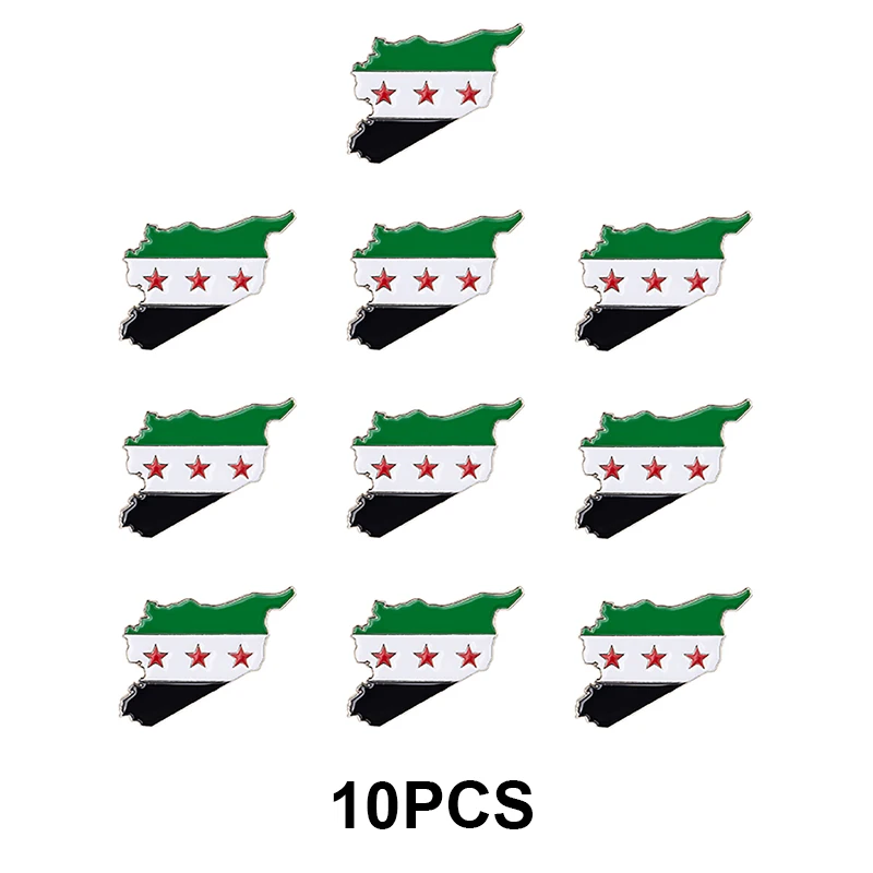 Kép 6: 100-50-10-5-1 PCS syria pin Hát badge laple pin badges brooch