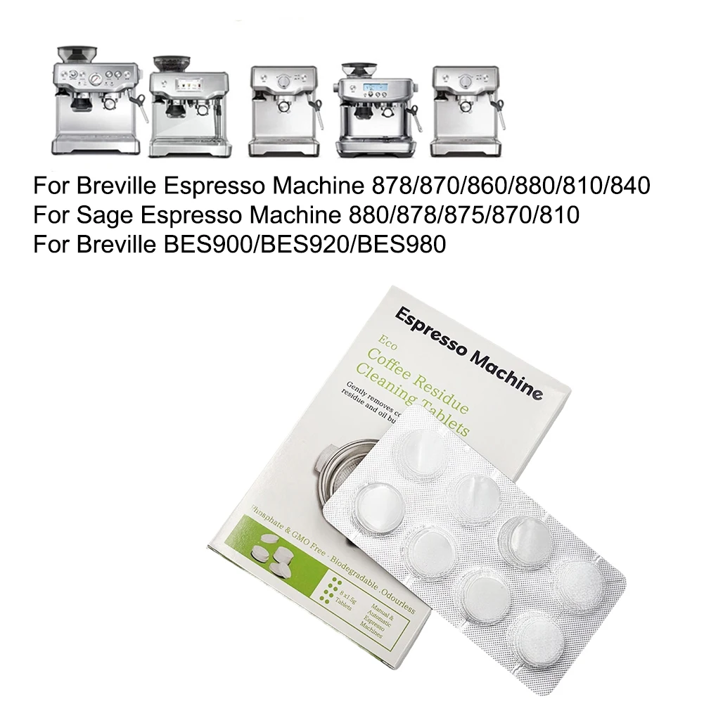 Cleaning Tablets 16 Pieces for Breville BES900 BES920 BES980 and For Sage 880 878 875 870 810 Espresso Machine Compatible Pack view 5