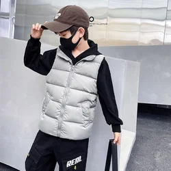 Boys Vest Baby's Kids Down Waistcoat 2023 White Warm Plus Thicken Winter Autumn Outdoor Jacket Children's Clothes