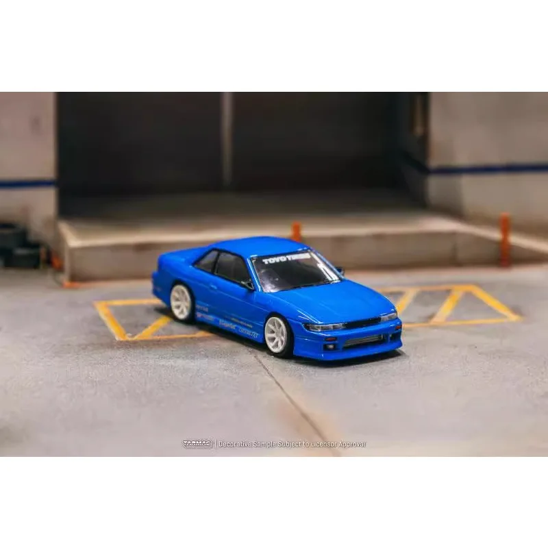 Tarmac Works 1:64 Nissan VERTEX Silvia S13 model ze stopu, kolekcja dziecięcych zabawek dekoracyjnych, na prezenty świąteczne dla dzieci