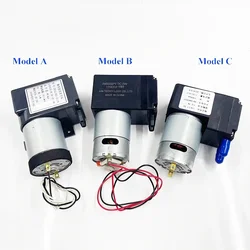 Micro 555 Motor Piston Vacuum Air Pump DC 12V/ 24V Large Flow Screen Separator Vacuum Pump Massager Negative Pressure Pumps