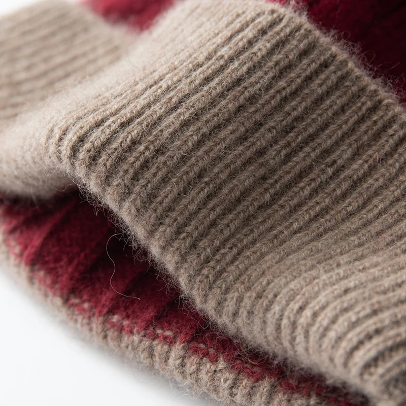 Top Qualität Winter Kaschmir Hüte Frauen Casual Outdoor Warm Halten Kopfbedeckungen Weiche Kaschmir Gestrickte Hut Unisex Skullies Mützen Kappe – Detail 10