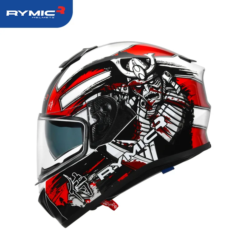 RYMIC Motorrad Flip Up Helm Vier Saison Universal Motorrad Reiten Helme Capacete Mota Cascos Moto