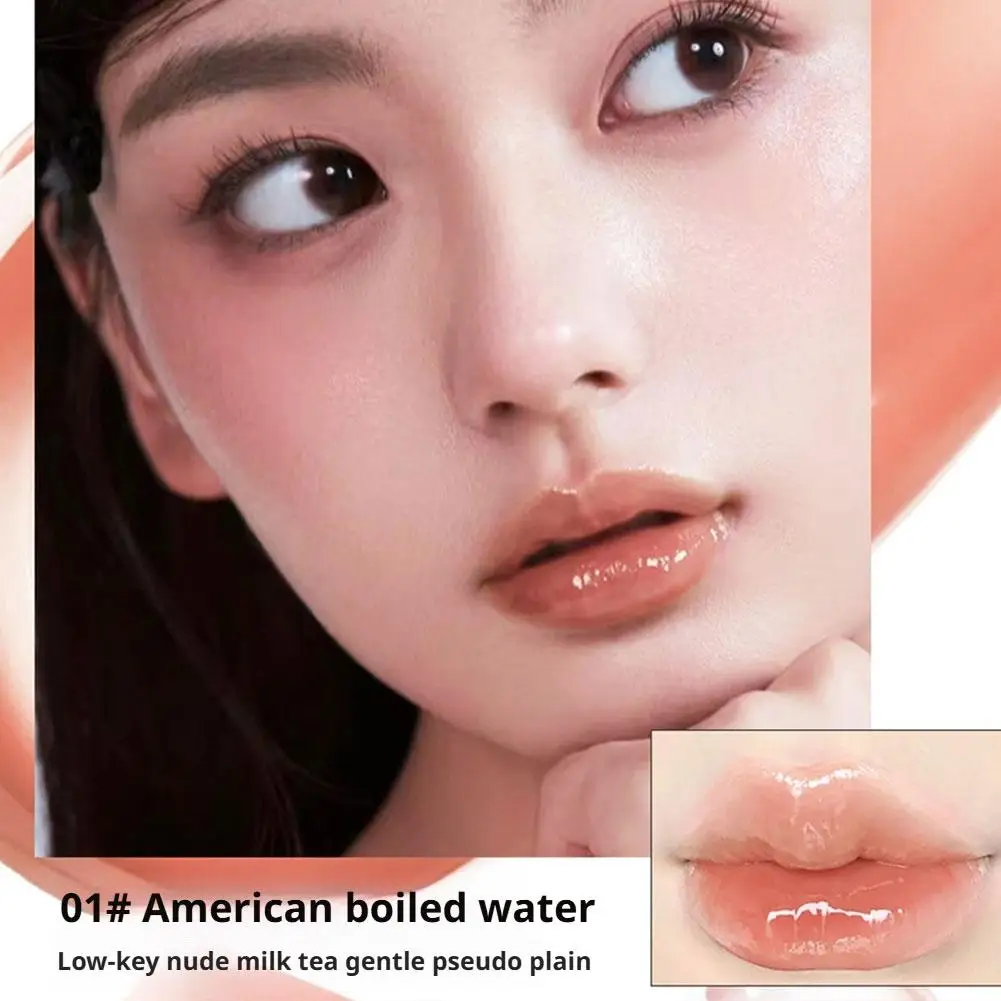 6-kleuren kleurrijke essentie lipgloss Langdurig hydraterend Hoge kleurweergave Spiegellipglazuur Transparante kleurcosmetica