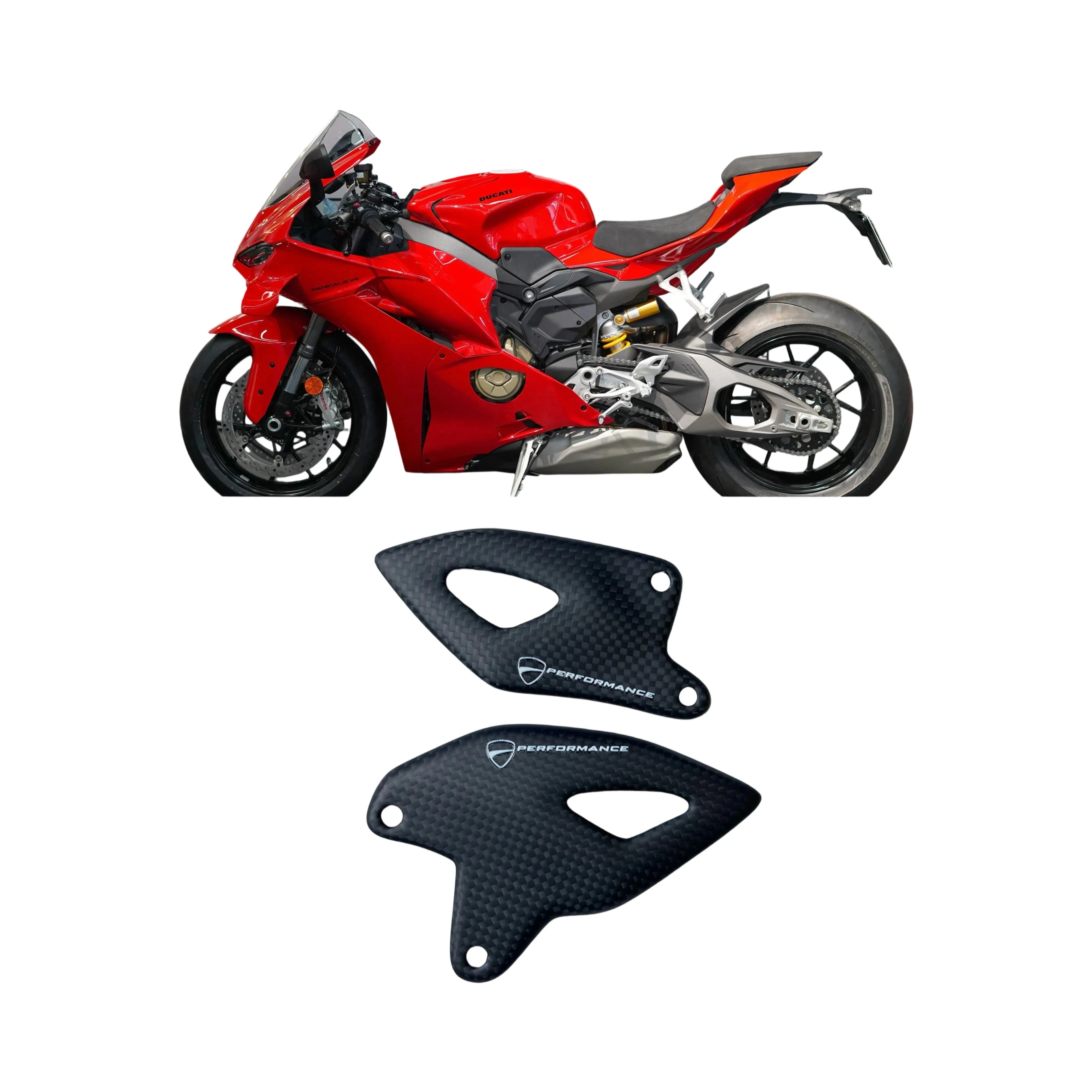 

v2 s v4 защита пятки из углеродного волокна для DUCATI Panigale V4 V4S V2 V2S 2025 + крыло для ног задняя установка мото аксессуары V4 S V2 S