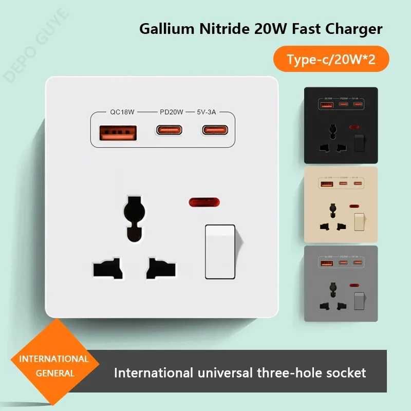 Universal 3Pin Wall…