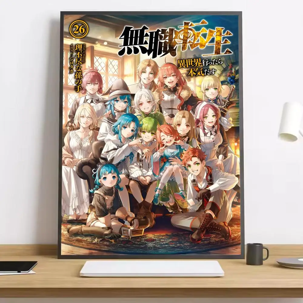 Mushoku Tensei Jobless Reincarnation Malerei Kalligraphie HD-Leinwandposter Wohnzimmer Schlafzimmer Bar ästhetische Dekoration – Detail 11