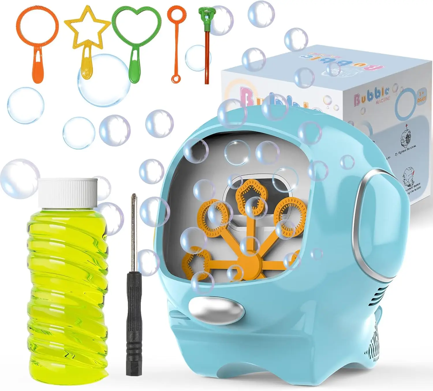 Automatische Bubble Machine Cartoon Magische Zeep Water Bubble Blower Handheld Kerstfeestjes Huwelijkscadeaus voor Kinderen Jongens Meisjes