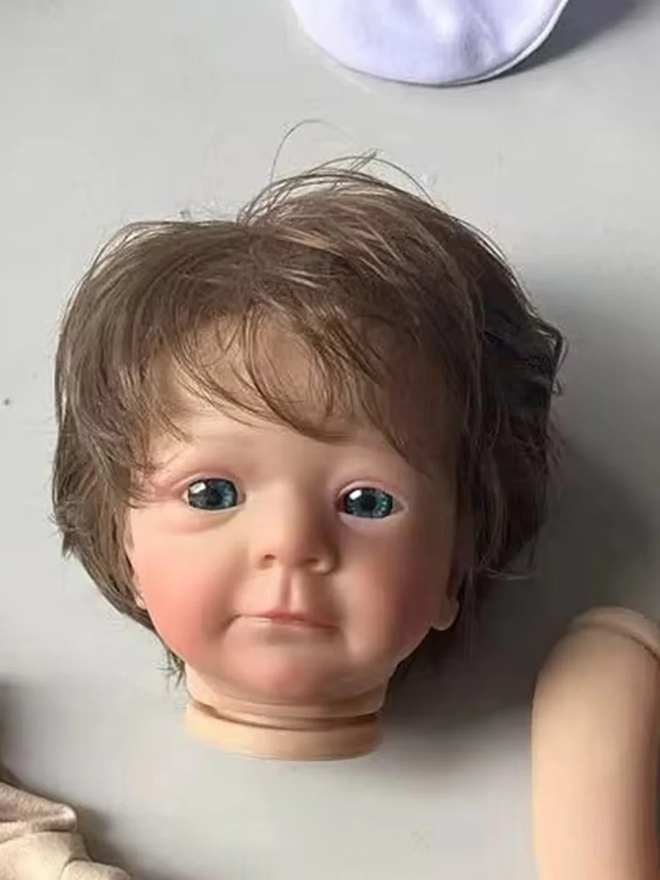 18inch Felicia Reborn Doll Kit with Root Hair Reborn Doll Parts 3D Painted Skin with Visible Veins Handmade DIY Doll Kit view 4